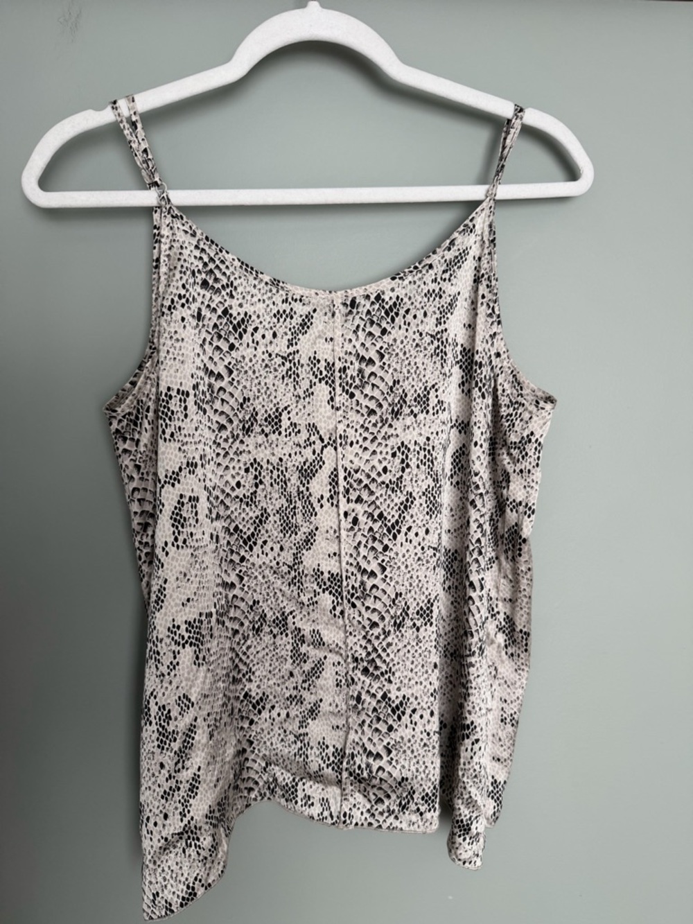 ATM Anthony Thomas Melillo 100% Silk Snakeskin Print Camisole Tank Pavement/Haze - Picture 8 of 14